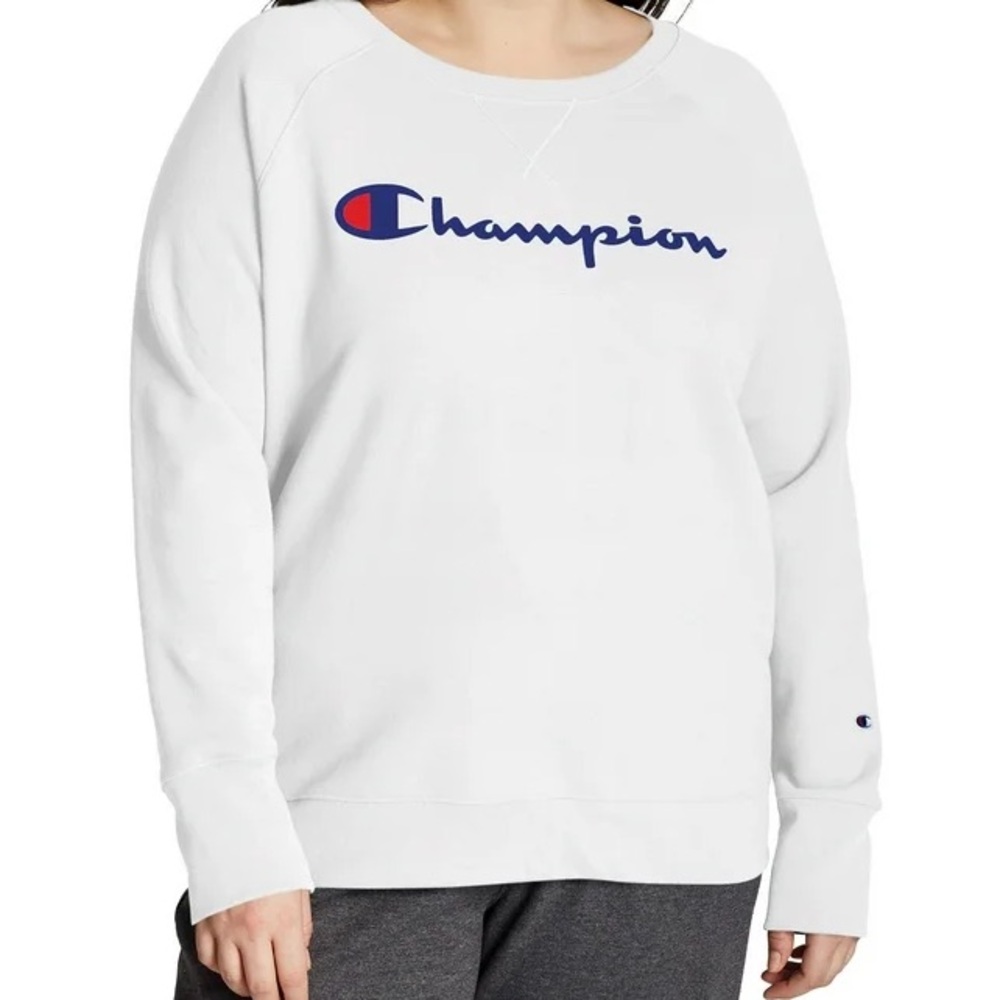 Champion Crewneck White Sweater